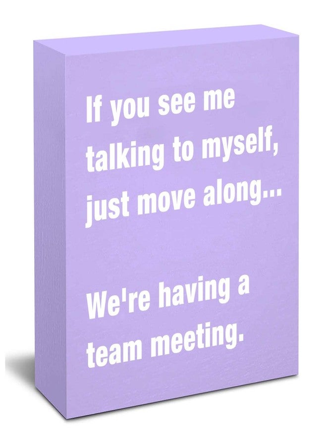 TAGDANK Purple Desk Accessories for Women, Funny Office Decor Sign for Cubicle, Purple Office Supplies or Desk Decorations, Cute Table Accessories Gifts for Women Coworker - Image 1